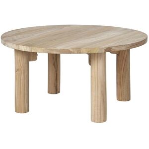 Bois Dessus Bois Dessous Table basse en teck massif ronde