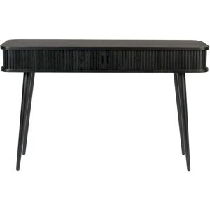 Zuiver Console a tiroir rideau en bois noir