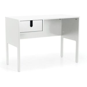 Tenzo Bureau en bois 1 tiroir L105cm blanc