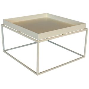 Meubles & Design Table basse minimaliste en metal creme