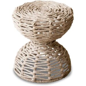 PIB Tabouret en jute beige