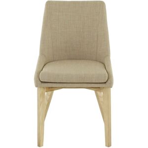 Zago Chaise de repas tissu beige