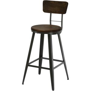 Rendez-Vous Deco Chaise de bar 76 cm en bois et metal