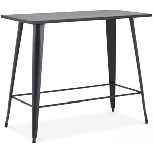 Oviala Table haute rectangulaire de style industriel New-York