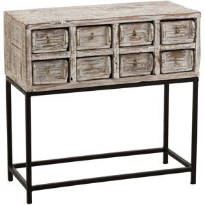 Meubles & Design Console vintage 8 tiroirs en bois recycle