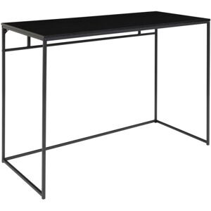 Meubles & Design Bureau minimaliste 100cm en bois melange et metal noir