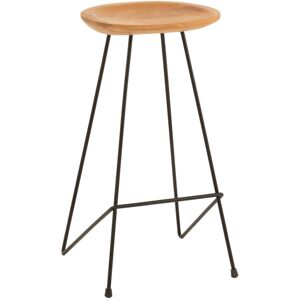 Meubles & Design Tabouret minimaliste assise bois de teck