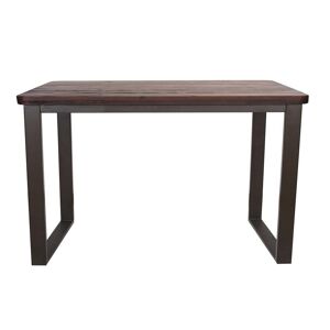 Mathi Design Table repas 120 cm bois massif fonce