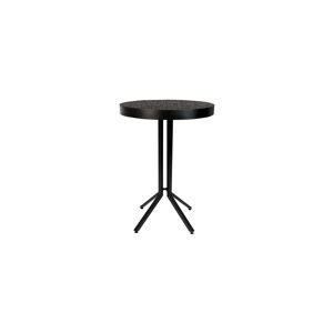 White label Table de bar ronde en bois noir