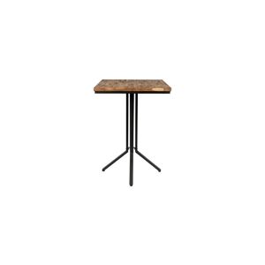 White label Table de bar carree en bois beige