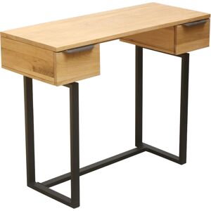 Robin des Bois Bureau console en chene et metal