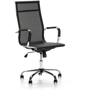 HOMN Fauteuil de bureau inclinable, hauteur reglable, design ergonomique