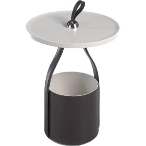 Angel Cerda Table d'appoint en croute de cuir marron