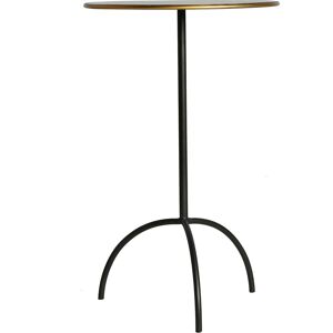 Lastdeco Table Basse en Fer Noir, 37x37x59 cm - Lot de 2