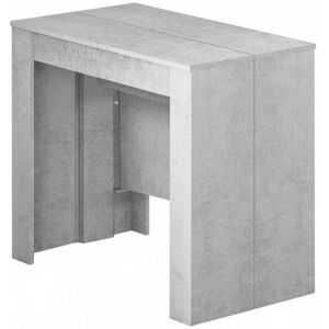 Dmora Table extensible effet bois 51/237x90 cm beton