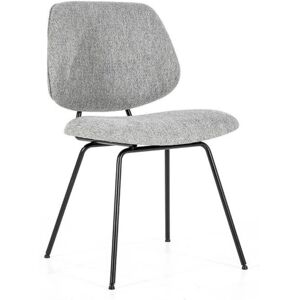 Meubles & Design Chaise salle a manger moderne en tissu gris