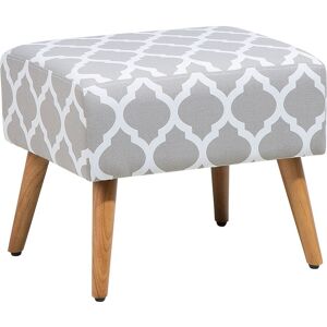 Beliani Petit tabouret avec motif trefles