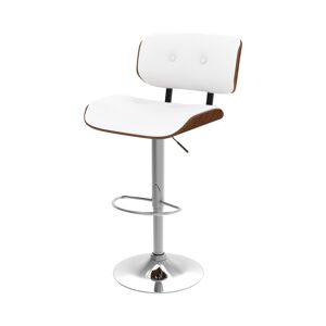 Rendez-Vous Deco Chaise de bar reglable en PU blanc 69/91 cm