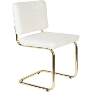 Zuiver Chaise en tissu doudou blanc