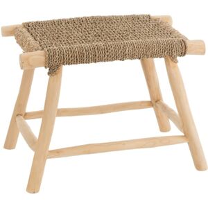 Meubles & Design Tabouret en teck naturel et en corde