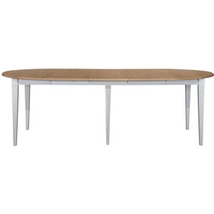 Hellin Table ronde 6 pieds fuseau 115 cm + 3 rallonges bois