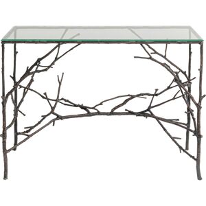 Kare Design Console branches en verre et aluminium