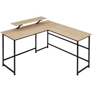 Tectake Bureau Style industriel Bois clair industriel, Chene Sonoma