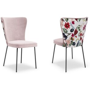 CXL by Christian Lacroix Ensemble de 2 chaises 1 place en velours lavande