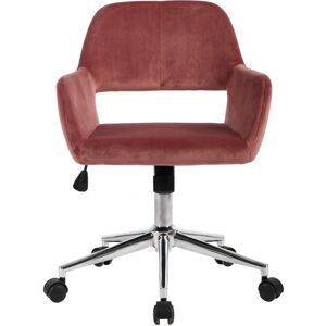 Urban Meuble Chaise de bureau moderne en velours rose