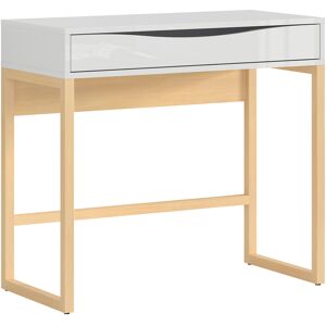 Petits meubles Bureau console 1 tiroir salome blanc