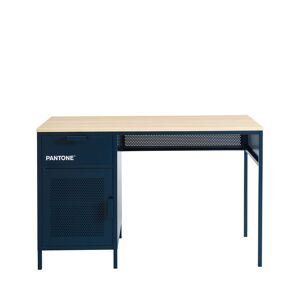 Drawer Bureau 1 porte 1 tiroir en metal PANTONE L120cm bleu nuit