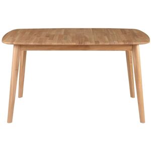 Zago Table repas 140 cm en chene avec allonge Percy