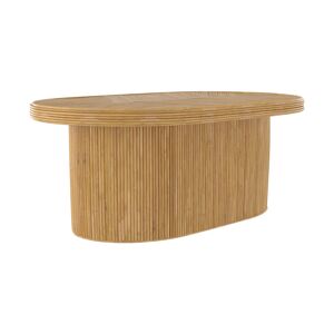 Rendez-Vous Deco Table basse ovale en rotin naturel