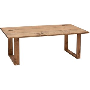 Decowood Table basse en bois de pin vieilli 120x45cm