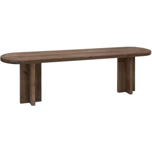 Decowood Banc en bois de sapin marron fonce 120cm