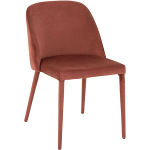 Meubles & Design Lot de 2 chaises salle a manger en velours rose