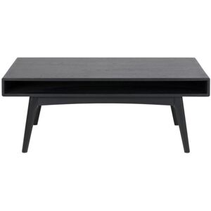 Meubles & Design Table basse rectangulaire en bois 130x70cm avec niche noir