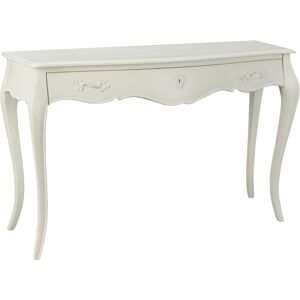 Amadeus Console 1 tiroir casse en acajou 120x40 Acajou blanc en bois H75