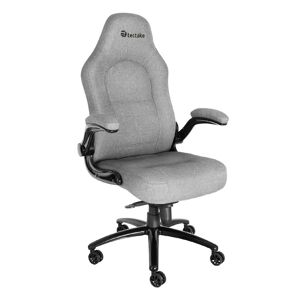 Tectake Chaise de bureau ergonomique Forme ergonomique gris