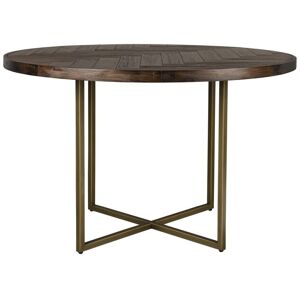 Dutchbone Table ronde 6 places en bois marron