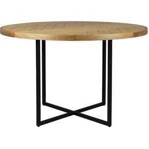 Dutchbone Table ronde 6 places en bois beige