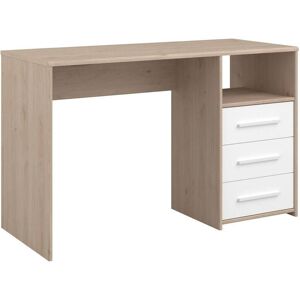 CAMIF Bureau 3 tiroirs effet bois