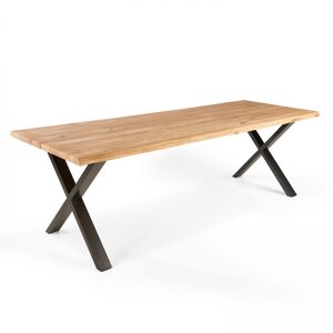 Oviala Table a manger en bois bords irreguliers 240 x 95 x 75cm