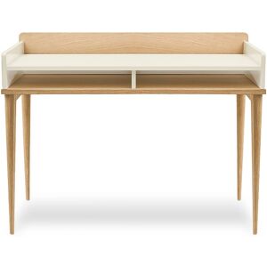 Kulile Bureau compact en bois - chene naturel blanc sable