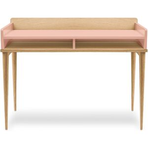 Kulile Bureau compact en bois - chene naturel rose blush