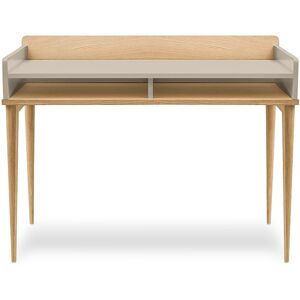 Kulile Bureau compact en bois - chene naturel beige havane