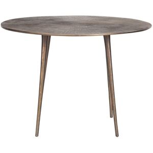 Signature Table basse ronde metallisee Soleil Diam. 68cm - Marron