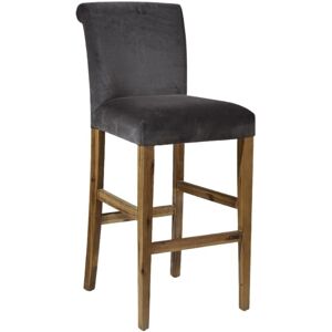 Robin des Bois Chaise de bar en velours h115cm