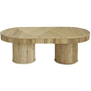 Bois Dessus Bois Dessous Table basse en canne de rotin ovale