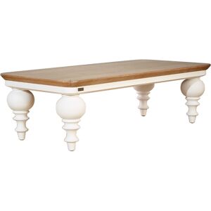 Robin des Bois Table basse plateau chene pieds blancs